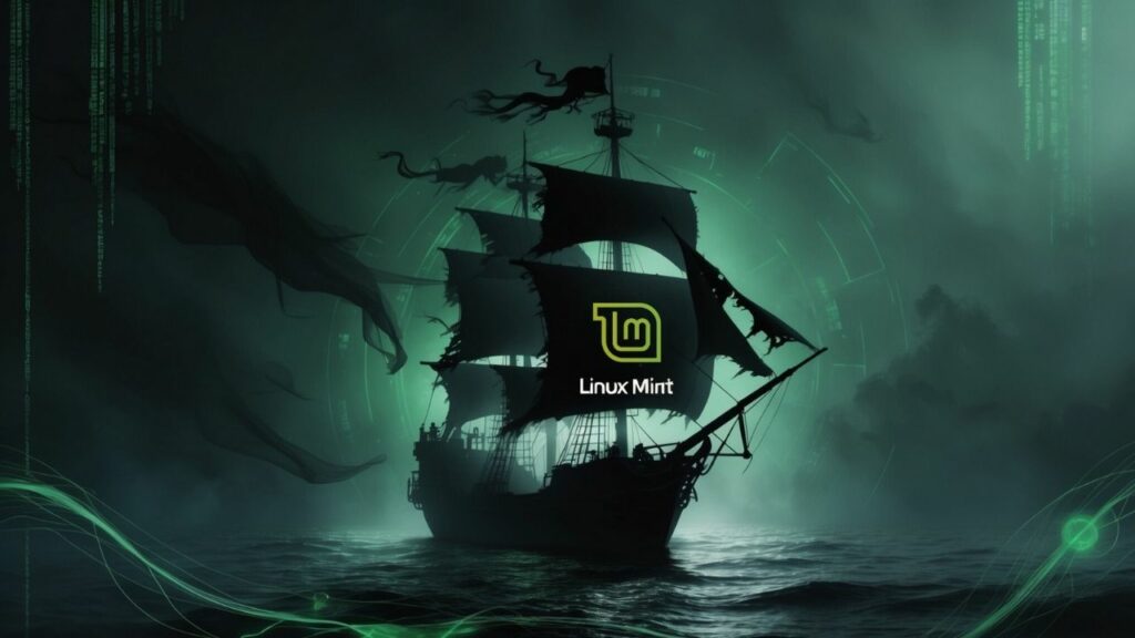 Scarica sfondo /Wallpaper Linux Mint Nave Pirata 4k